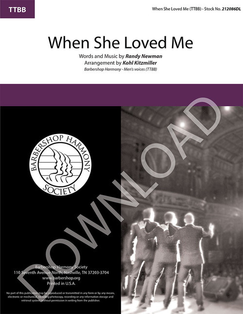 When She Loved Me (TTBB) (arr. Kitzmiller) - Download