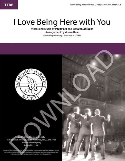 I Love Being Here with You (TTBB) (arr. Dale) - Download