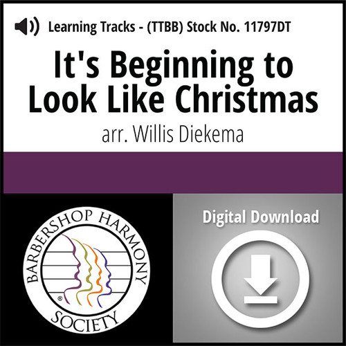 It's Beginning to Look Like Christmas (TTBB) (arr. Diekema) - Digital Learning Tracks for 7009