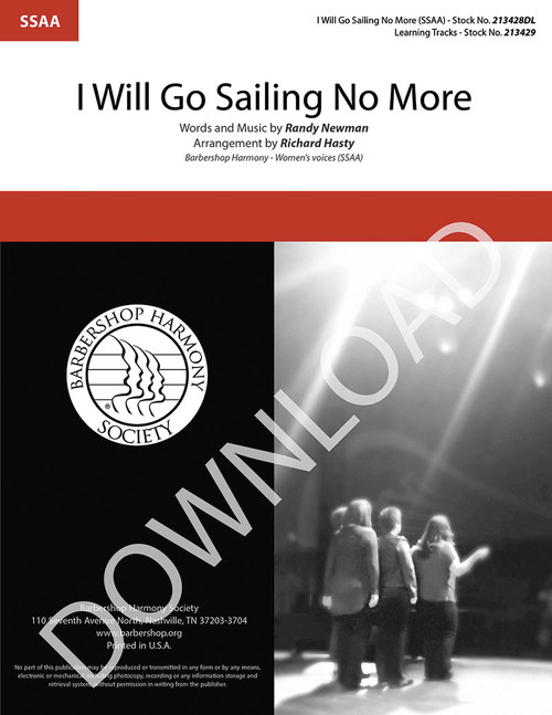 I Will Go Sailing No More (SSAA) (arr. Hasty) - Download