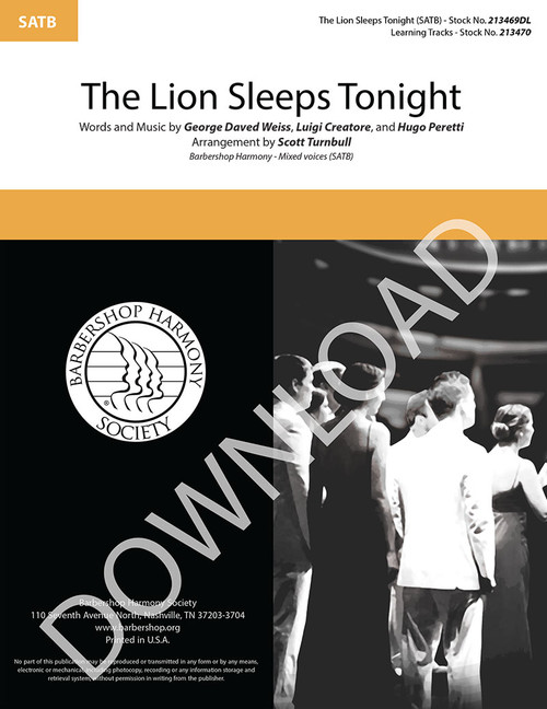 The Lion Sleeps Tonight (SATB) (arr. Turnbull) - Download