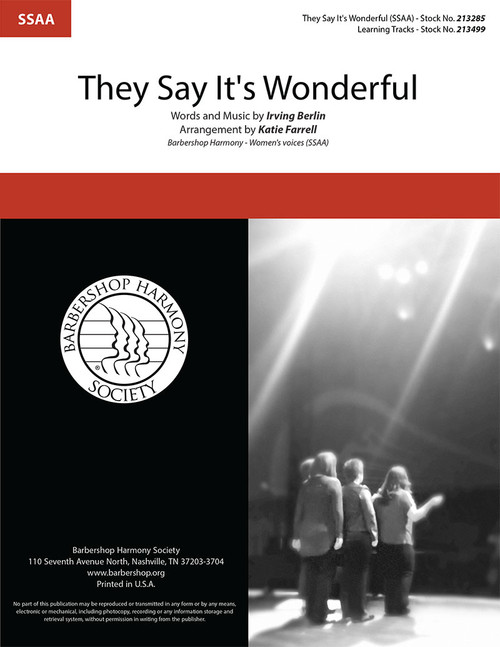 They Say It's Wonderful (SSAA) (arr. Farrell)