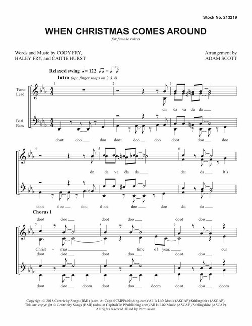 When Christmas Comes Around (SSAA) (arr. Scott)