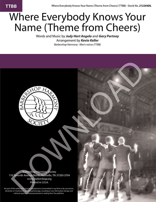 Where Everybody Knows Your Name (Theme from "Cheers") (TTBB) (arr. Keller) - Download