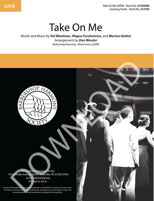 Take On Me (SATB) (arr. Wessler) - Download