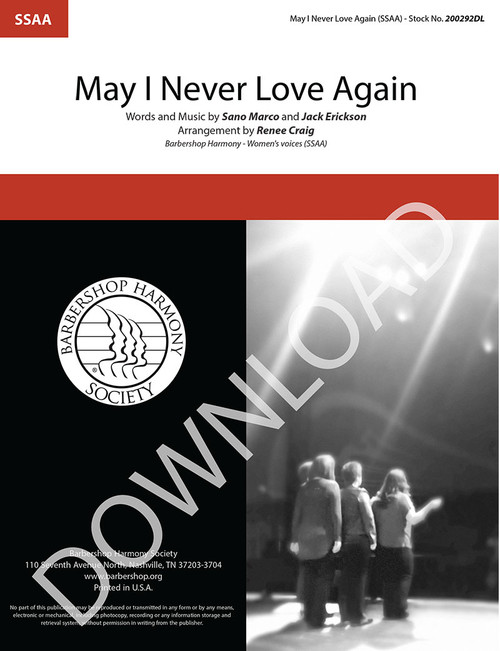 May I Never Love Again (SSAA) (arr. Craig) - Download
