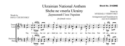 Ukrainian National Anthem (SSAA) (arr. Dougherty) - Download