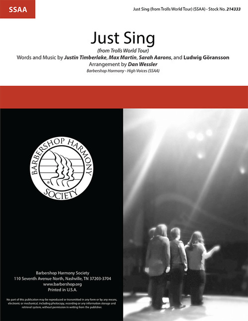 Just Sing (from "Trolls World Tour") (SSAA) (arr. Wessler)