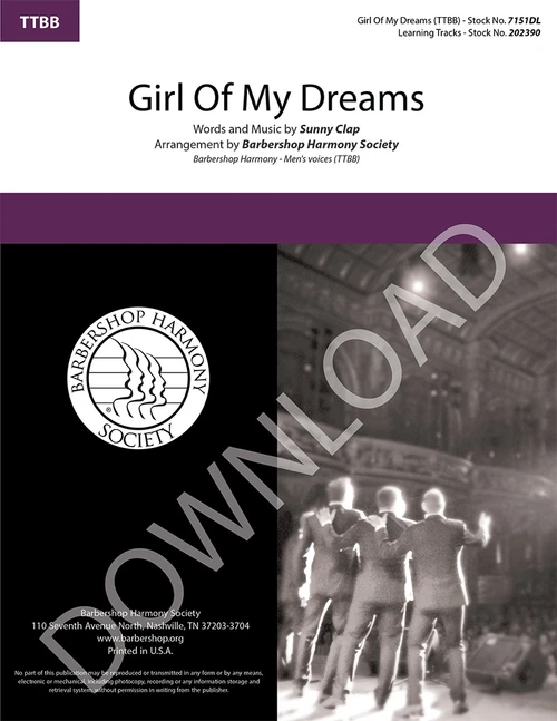 Girl Of My Dreams (TTBB)  - Download