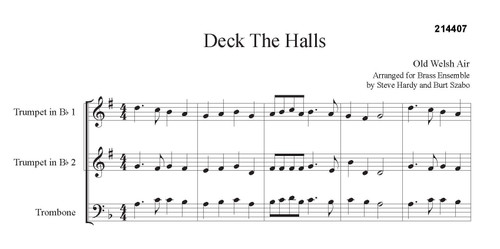 Deck The Halls (arr. Szabo/Hardy) - for Brass  Ensemble - Download