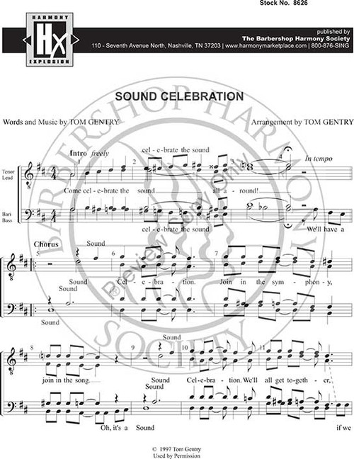 Sound Celebration (TTBB) (Gentry) - Download