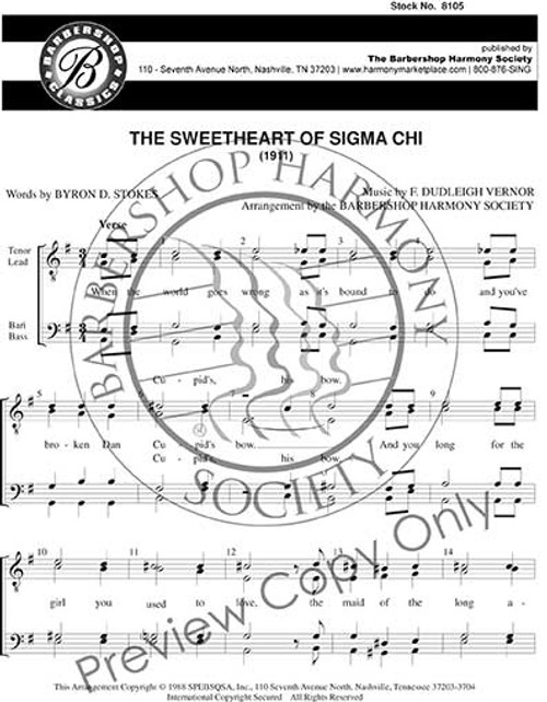 The Sweetheart Of Sigma Chi (TTBB) - Download