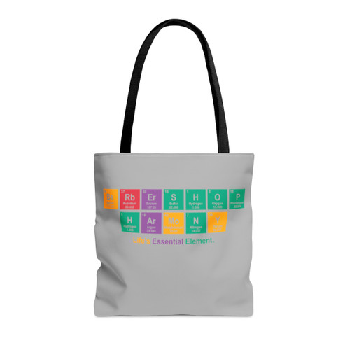 Barbershop Elements Light Gray Tote Bag