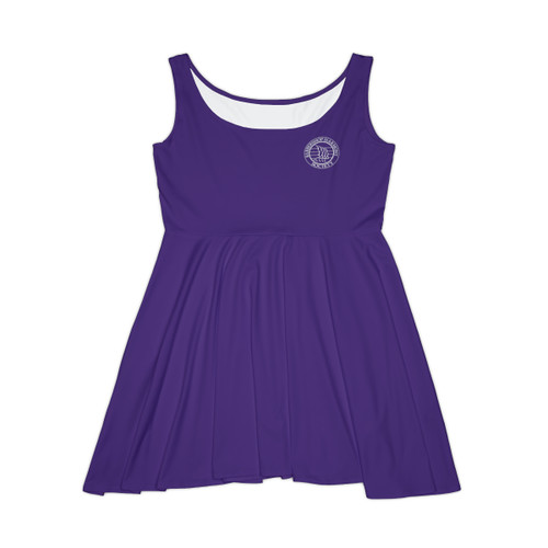 Women's Purple Skater Dress- Left Side BHS Seal
