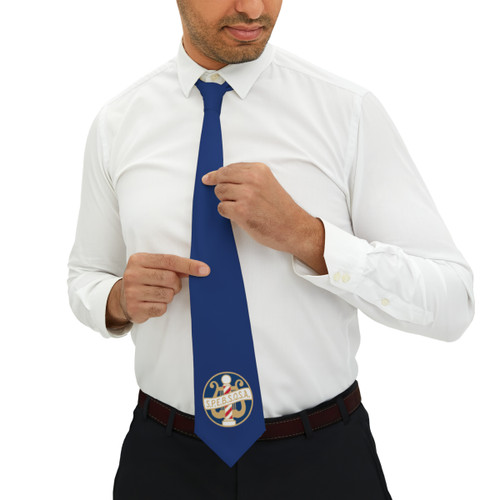 SPEBSQSA Logo Necktie- Dark Blue