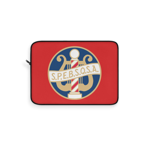 Red Laptop Sleeve with SPEBSQSA Logo