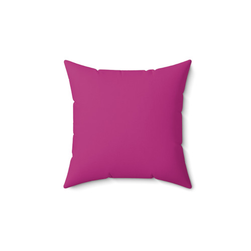 Pink Unity through Harmony Polyester Square Pillow