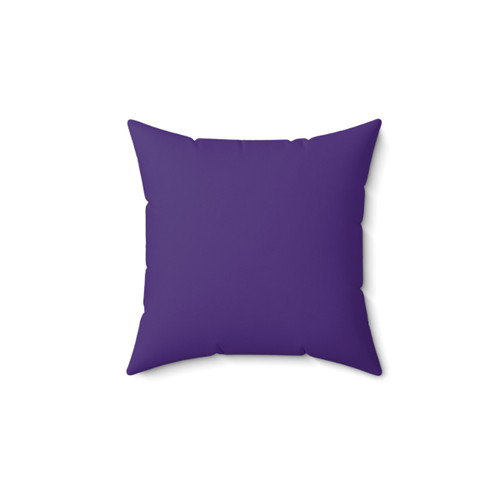 Purple TLBB Polyester Square Pillow