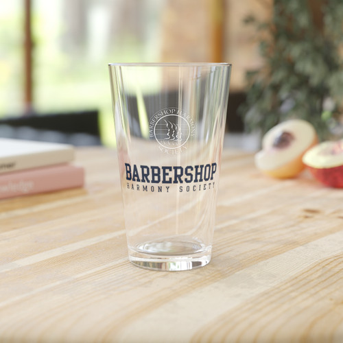 Barbershop Harmony Society with Seal Pint Glass, 16oz