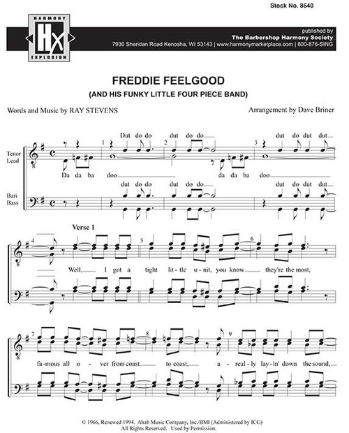 Freddie Feelgood (TTBB) (arr. Briner) - Download