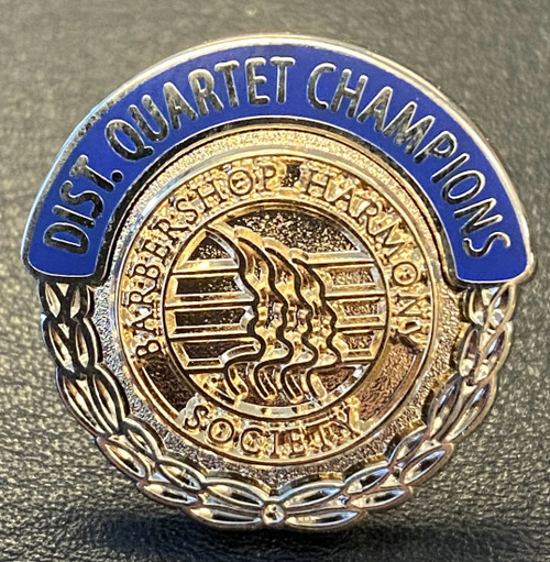 District Quartet Champion Lapel Pin (un-dated)