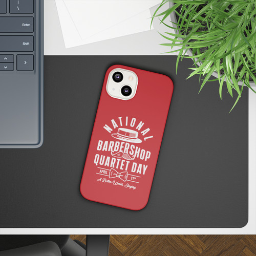 National Barbershop Quartet Day Slim Cases for iPhone and Samsung Galaxy- Red