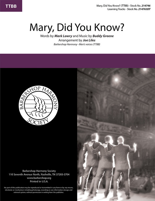 Mary, Did You Know? (TTBB) (arr. Liles) Mary, Did You Know? (TTBB) (arr. Liles)