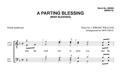 A Parting Blessing (Irish Blessing) (TTBB) (arr. Gray) 