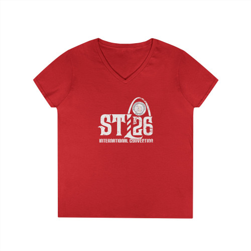 St. Louis Chorus Competitors (WITH CHORUS NAMES) Women's V-Neck T-Shirt