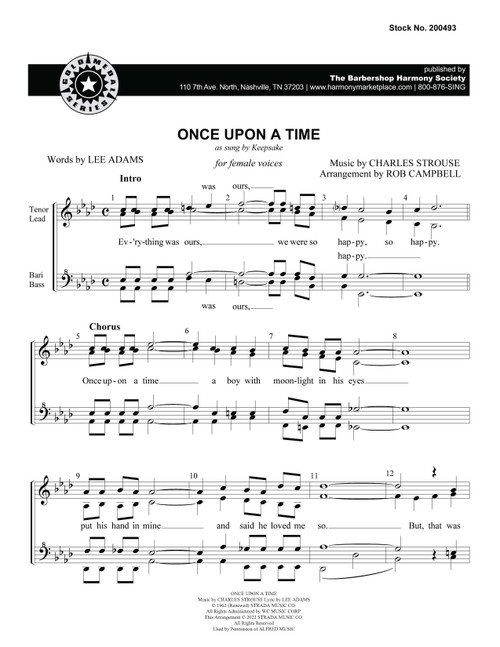 Once Upon A Time (SSAA) (arr. Campbell)