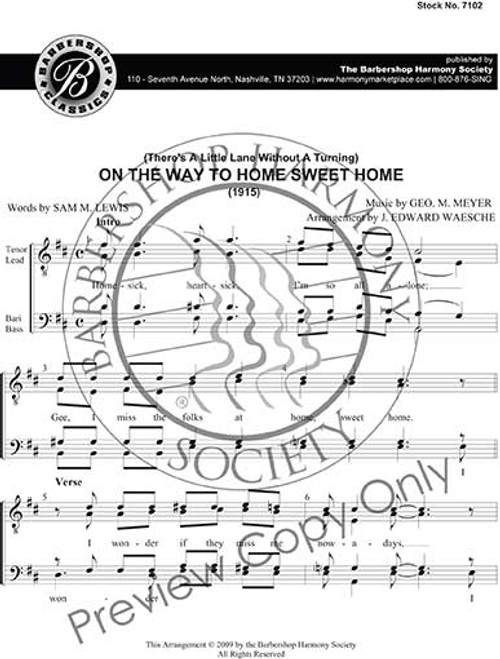 On The Way To Home Sweet Home (TTBB) (arr. Waesche)