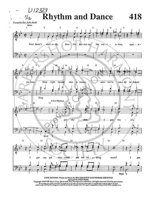 Rhythm And Dance Medley (TTBB) (arr. John Hohl)-Download-UNPUB