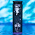A black refillable windproof lighter with a witchy girl dripping into a potion, the potion is detailed with flowers, stars, and a crescent moon.
