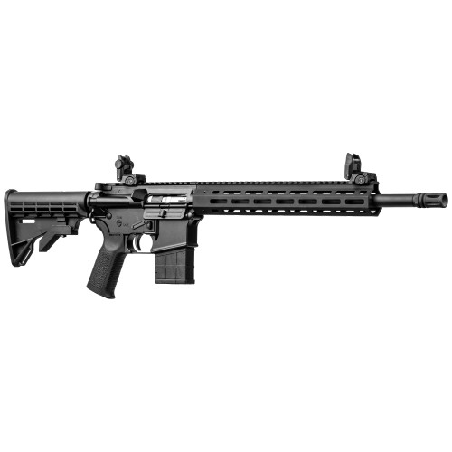 Front-right angle view of Compliant Tippmann Arms Compliant M4-22 WMR MAGNUM ELITE Tactical Rifle showcasing the flash hider, M-LOK handguard, and Tippmann markings on the lower receiver. Front-right angle view of Compliant Tippmann Arms Compliant M4-22 WMR MAGNUM ELITE Tactical Rifle showcasing the flash hider, M-LOK handguard, and Tippmann markings on the lower receiver.