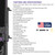 Tippmann Arms M4-22 Redline specifications sheet highlighting purple Duracoat accents, 16” fluted steel barrel, hiveGrips, Game Changer PRO compensator, and other tactical AR-style .22LR rifle features