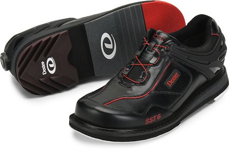 Dexter Mens SST 6 Hybrid BOA Black/Red Right Hand - JB Bowling Supply