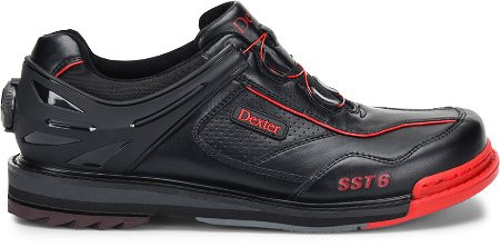Dexter Mens SST 6 Hybrid BOA Black/Red Right Hand - JB Bowling Supply