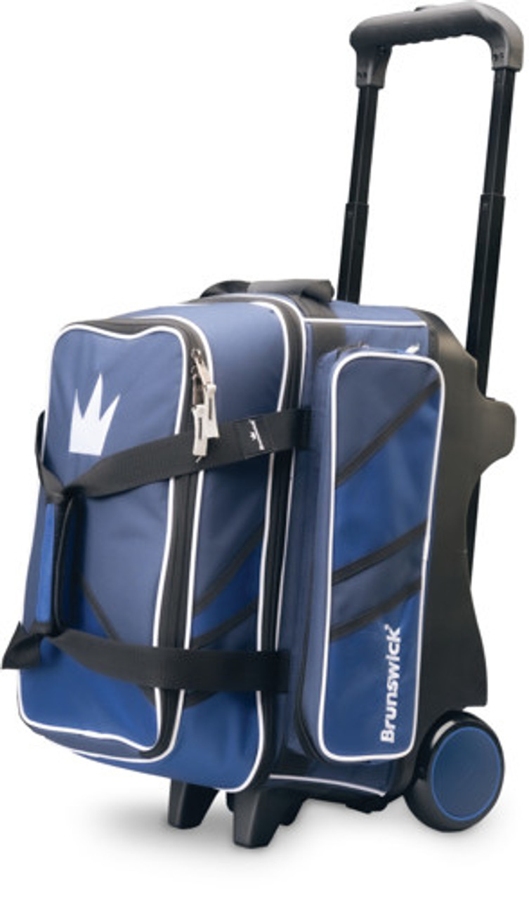 900 Global Deluxe 2 Ball Roller Bowling Bag- Blue/Gold