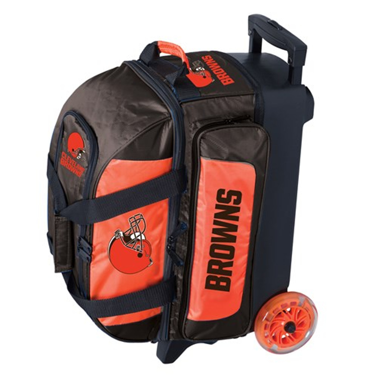 KR Strikeforce NFL Cleveland Browns 2 Ball Roller Bowling Bag