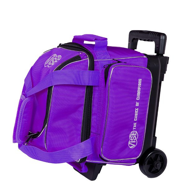VISE ボウリングキャリーバッグ Vise 1 Ball Roller Purple - JB Bowling Supply