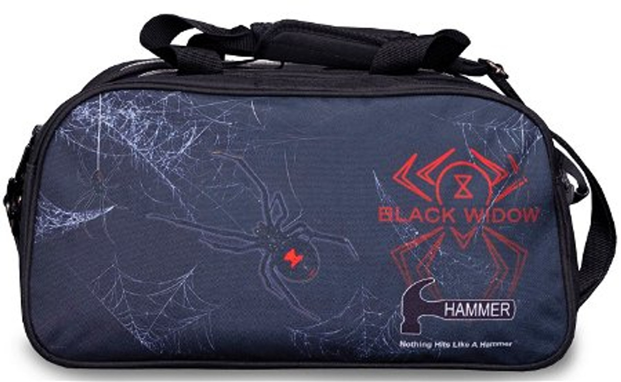 Hammer Black Widow Double Tote with Shoe Pouch - JB Bowling