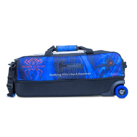 Hammer Black Widow Triple Tote Blue Dyesub - JB Bowling Supply