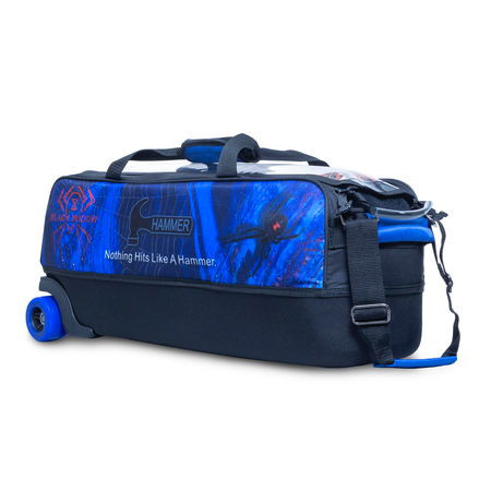 Hammer Black Widow Triple Tote Blue Dyesub - JB Bowling Supply