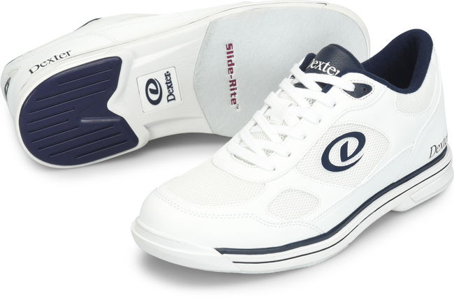 Dexter Mens Randy White/Navy Wide Width - JB Bowling Supply