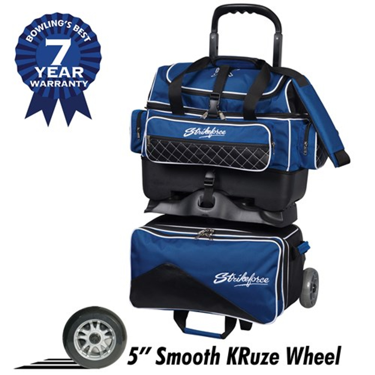 KR Strikeforce KR Select Triple Roller Bowling Bag, Royal