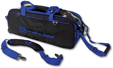 Vise 3 Ball Clear Top Roller/Tote Black/Yellow - JB Bowling Supply