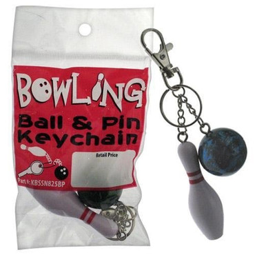 Bowling Ball and Pin Keychain - 3 PACK