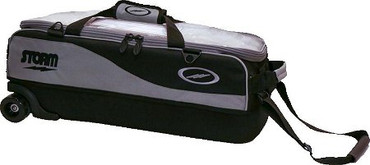 Storm 3 Ball Tournament Travel Roller/Tote - Black/Blue - JB
