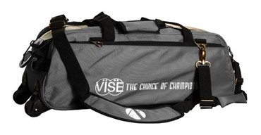 The Vise 3 Ball Clear Top Roller/Tote is a great bag to have if you want to be able to roll it or just tote it! The see-thru clear top design gives you the option to view your equipment. With this light weight design, this roller tote is the one for you!

Color: GreySee-thru "clear top" VISE design1680 denier matt (nylon) heavy duty fabricNew adjustable handleNew zippered pocket great for custom embroideryDual adjustable, detachable, padded shoulder strapHeavy duty zippersReinforced stitching5 year limited warranty