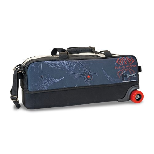 Hammer Dyesub Triple Tote Black Widow - JB Bowling Supply